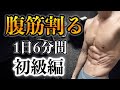 1日6分腹筋!初心者向けの低強度メニュー!(これから中強度→高強度に続きます!)