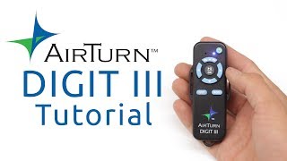 Video thumbnail for DIGIT III Tutorial by AirTurn