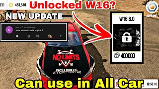 How To Unlock W16 Engine In New Update Car Parking Multiplayer