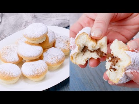 Muffin nuvola ripieni alla crema di nocciole: i dolci morbidi e super golosi!