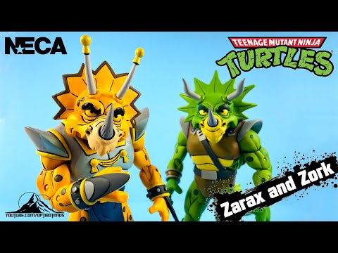 NECA TOYS Teenage Mutant Ninja Turtles ZARAX and ZORK Video Review