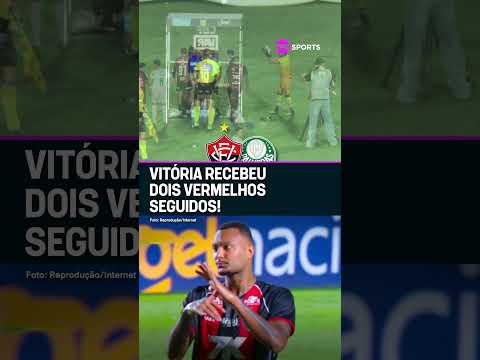 O TIME DO VITÓRIA FICOU MALUCO! O VAR “EXPULSOU” DOIS JOGADORES DIRETO CONTRA O PALMEIRAS #shorts