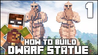 Minecraft - How To Build: Dwarf Statue - Part 1
