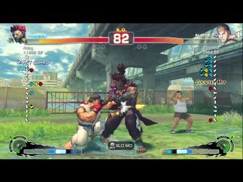 Fujino [Akuma] vs jyobin [Ryu] 1 of 2 SSF4 Japanese Online Ranked Matches - TRUE-HD