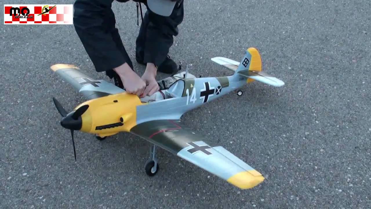RC letadlo Messerschmitt BF-109 (Baby WB), modrá