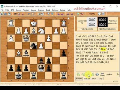 Alekhine Alexander Aleksandrovich and  rabinovich 0 1     533