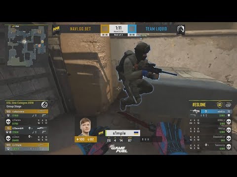 S1MPLE WTF?! - NaVi vs Liquid - ESL One Cologne 2019 - CS:GO