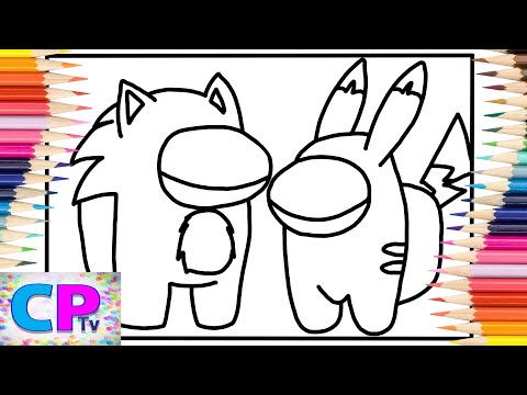 Among Us Coloring Pages/Sonic vs Pikachu/Cartoon - On & On (feat. Daniel Levi) [NCS Release]