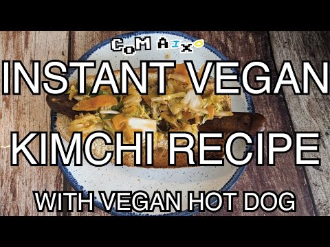 Quick & Easy Instant Kimchi & Vegan Hotdog Recipe - Norfolk Fusion Food