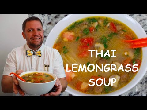 Easy Thai Lemongrass Chicken and Rice Noodle Soup