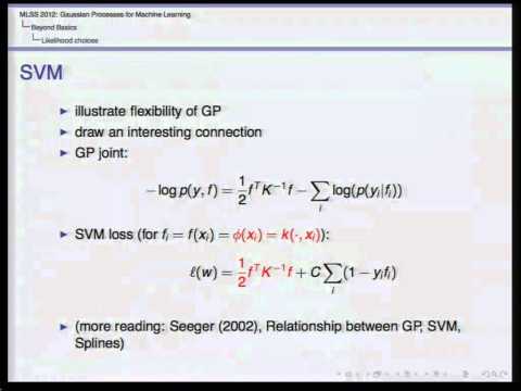 MLSS 2012: J. Cunningham - Gaussian Processes for Machine Learning (Part 2)