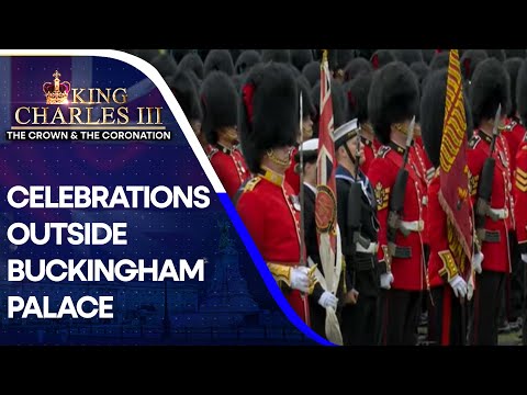 King Charles III Coronation: Music and marching outside Buckingham Palace