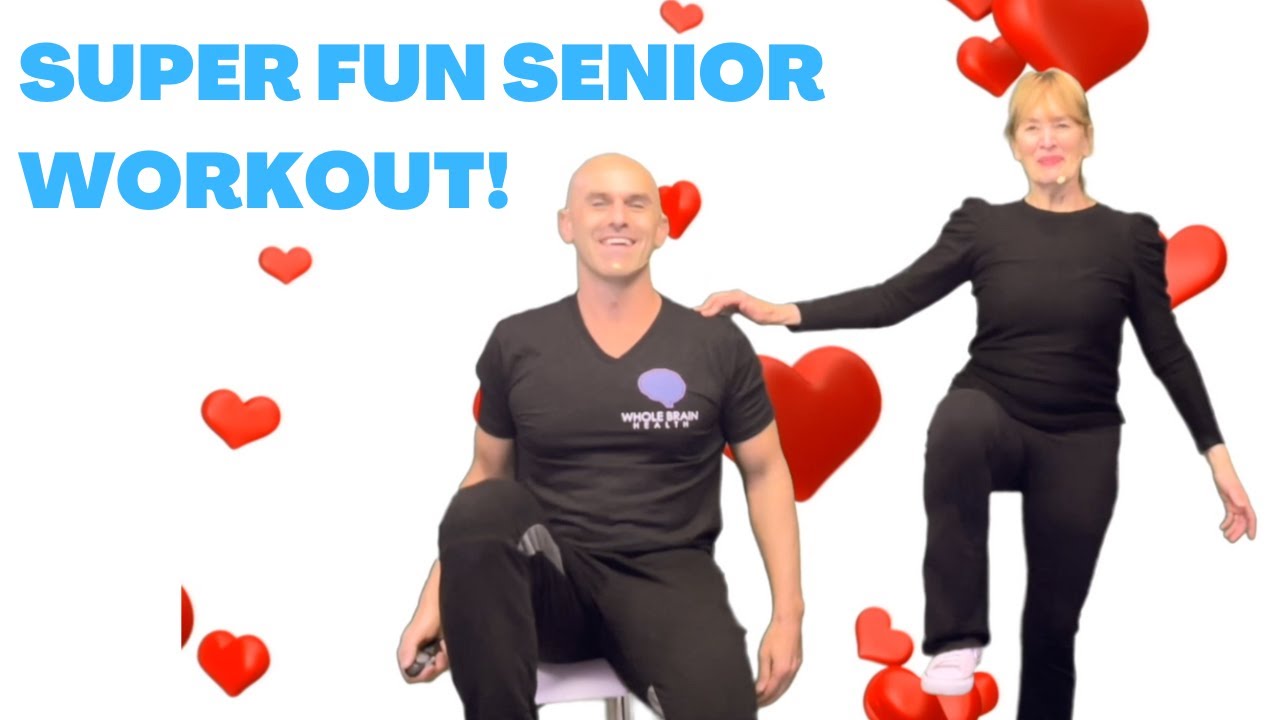Super Fun Brain and Body Workout - Seated and Standing Exercises  Chair Fitness For Elderly