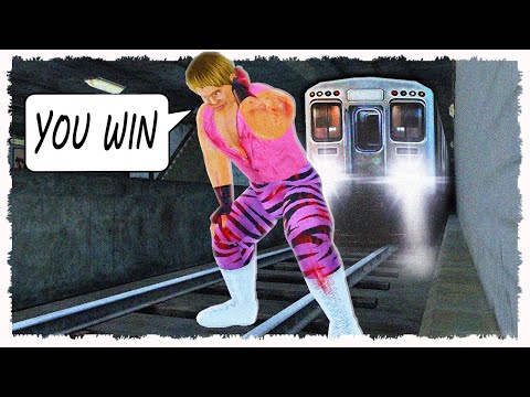 I made my enemies wrestle a train