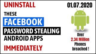 Facebook Password Stealing Android Apps 2020