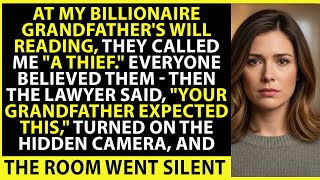 Download lagu At My Billionaire Grandfather’s Will Reading, They Called Me a THIEF, But Then the Hidden Camera… mp3