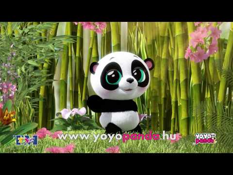 Yoyo panda interaktív plüssfigura - 40 cm kép