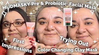 ✨MUDMASKY PRE + PROBIOTIC FACIAL MASK✨ First Impressions l Review l Try On (Ipsy Original)