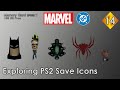 Exploring PS2 Save Icons 14 DC Marvel Edition
