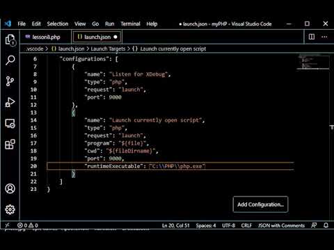 Php Lesson 9 Debugging Php Scripts With Vs Code And Xdebug