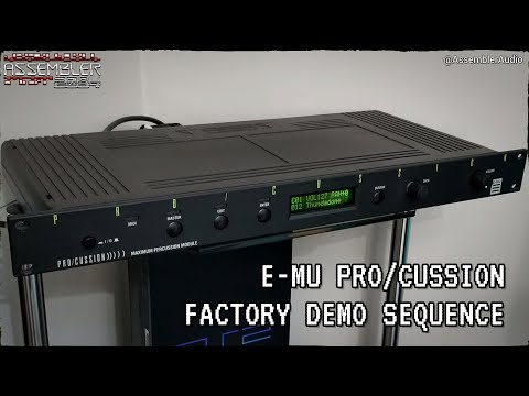 E-MU Systems PRO/CUSSION Factory Demo Sequence | NO TALKING & Pure Audio (No FX Processing)