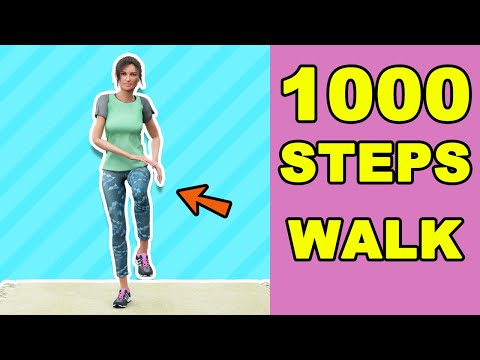 1000 Steps Walk At Home - Cardio At Home