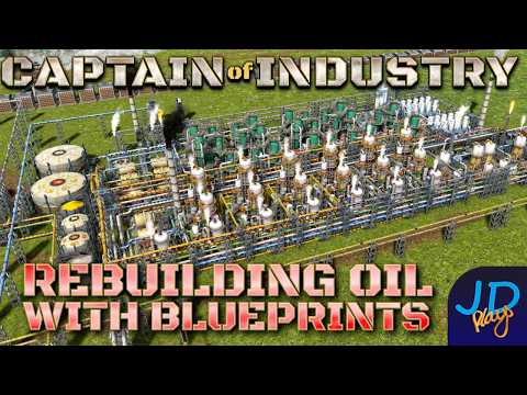 Rebuilding Oil with Blueprints 🚛 Captain of Industry DragonIsle 🚜 Ep13 👷 Lets Play, Walkthrough