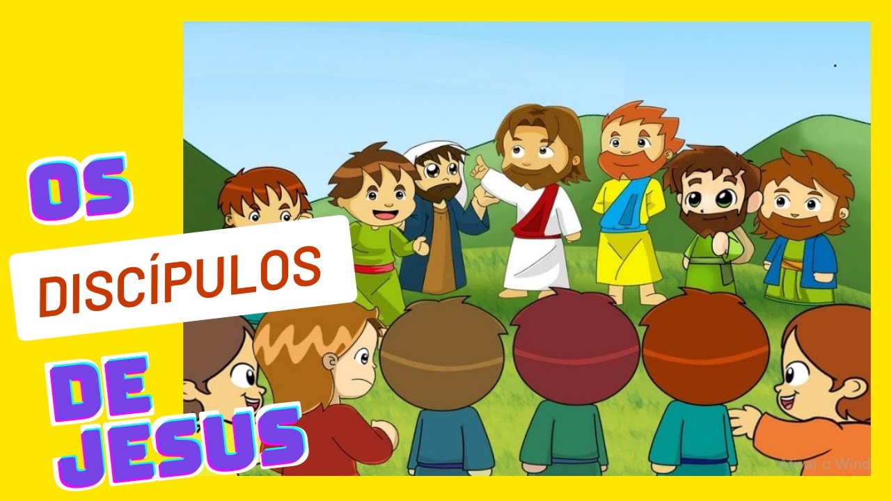 Os discípulos de Jesus ❤️🚶🏽‍♂️🚶🏾🚶🏾‍♀️🚶🏾 | Desenho Bíblico Católico