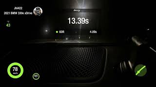 BMW 330e Stg2 - 100-200km/h 9.29s Dragy