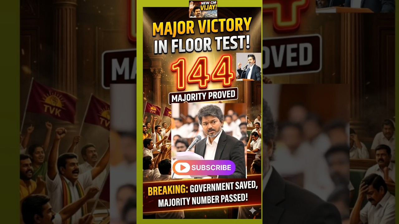Vijay Sarkar Ka Shakti Pradarshan 💥 Floor Test Mein Historic Win#news #shorts #shortsfeed