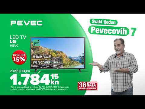 „Svaki tjedan Pevecovih 7“, ponuda vrijedi od 7.10.2019. do 13.10.2019. - spot 2