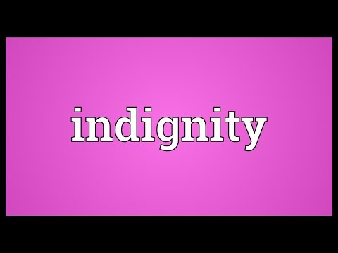 Indignity Meaning