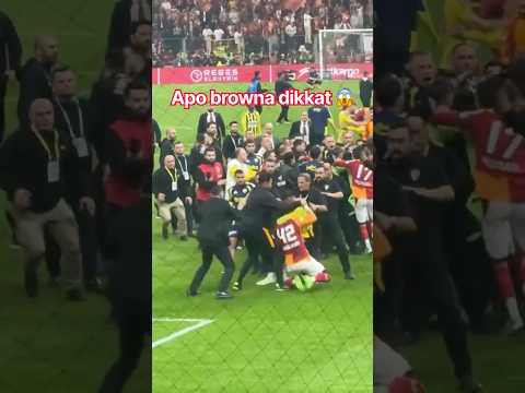 Galatasaray Fenerbahçe maç sonu Abdülkerim Brown kavga anı #keşfet #fenerbahçe