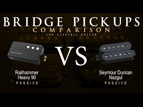 Railhammer HEAVY 90 vs Seymour Duncan NAZGUL - Bridge Guitar Pickup Comparison Tone Demo