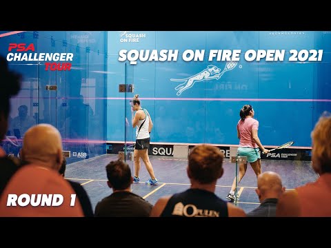 Live Squash: 2021 Squash On Fire Open - Glass Court - Rd 1