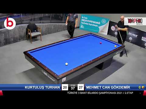 KURTULUŞ TURHAN & MEHMET CAN GÖKDEMİR Bilardo Maçı - 2021 TÜRKİYE ŞAMPİYONASI 2.ETAP-8.TUR