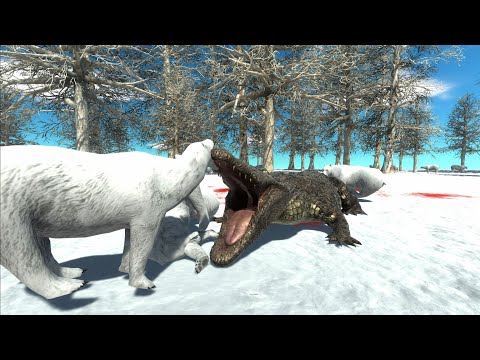 PURUSSAURUS HUNTING IN ICELAND - Animal Revolt Battle Simulator