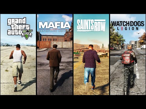 GTA 5 vs MAFIA Definitive Edition vs Saints Row Reboot vs Watch Dogs legion SBS Comparison