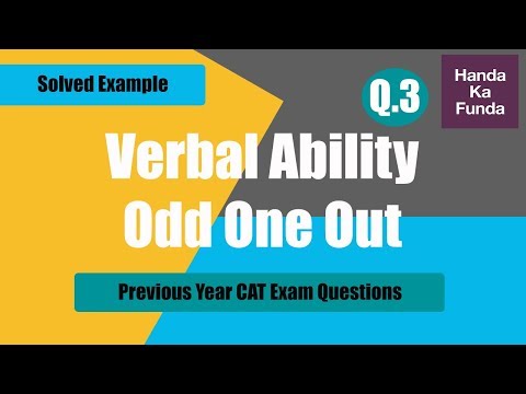 Verbal Ability | Odd One Out | Translators are like bumblebees