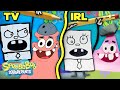 DoodleBob IRL Frankendoodle Recreation With Real Paper SpongeBob