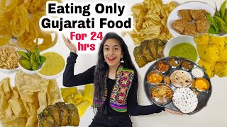 Eating Only Gujarati Food For 24 hours | Riya's Amazing World