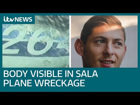 Body visible in wreckage of plane carrying missing footballer Emiliano Sala | ITV News