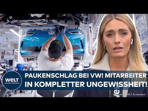 Video Thumbnail: PAUKENSCHLAG BEI VW: Welches Werk macht dicht? Mitarbeiter bangen um ihre Existenz