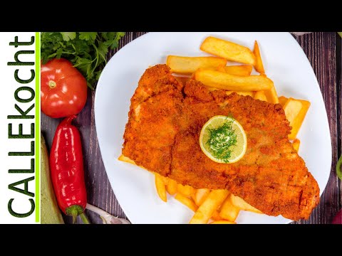 Paprika Balkan Schnitzel mit typischer Paprikasoße. Rezept