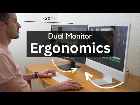 The best dual monitors and positioning for ergonomics
