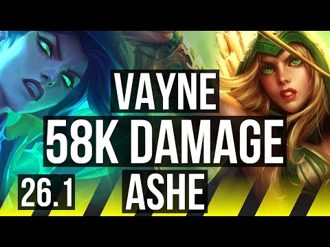 VAYNE & Thresh vs ASHE & Lulu (ADC) | 58K damage | TR Challenger | 26.1