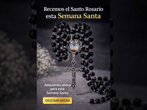 En Semana Santa, rezar el Santo Rosario con nuestro rosario negro nos une al dolor y la esperanza.