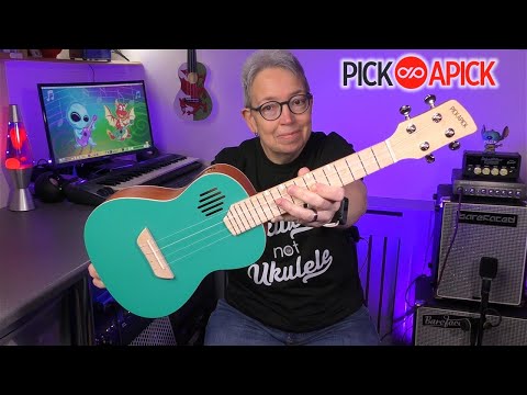 Pickapick UC23 Mahogany Concert Ukulele Beginner Kit (Sky Blue) image 11