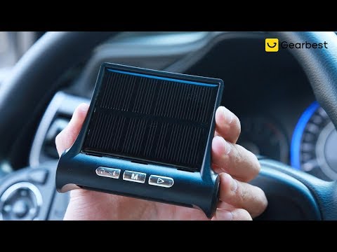Car Tire Tyre Wheel Pressure Gauge Wireless Solar External Tester - Gearbest.com