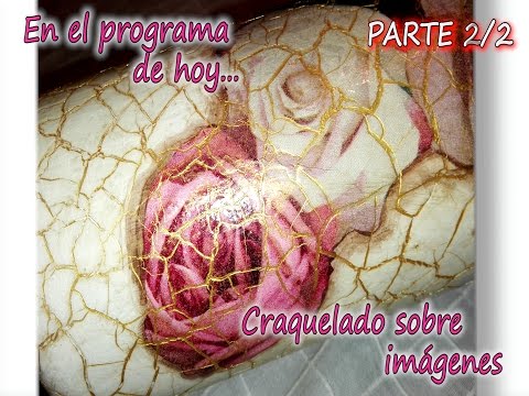 Craquelado sobre imágenes y decoupage (2/3)